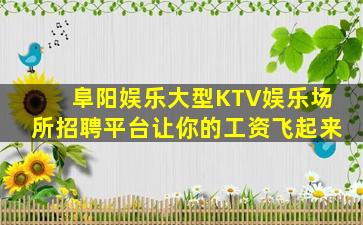 阜阳娱乐大型KTV娱乐场所招聘平台让你的工资飞起来